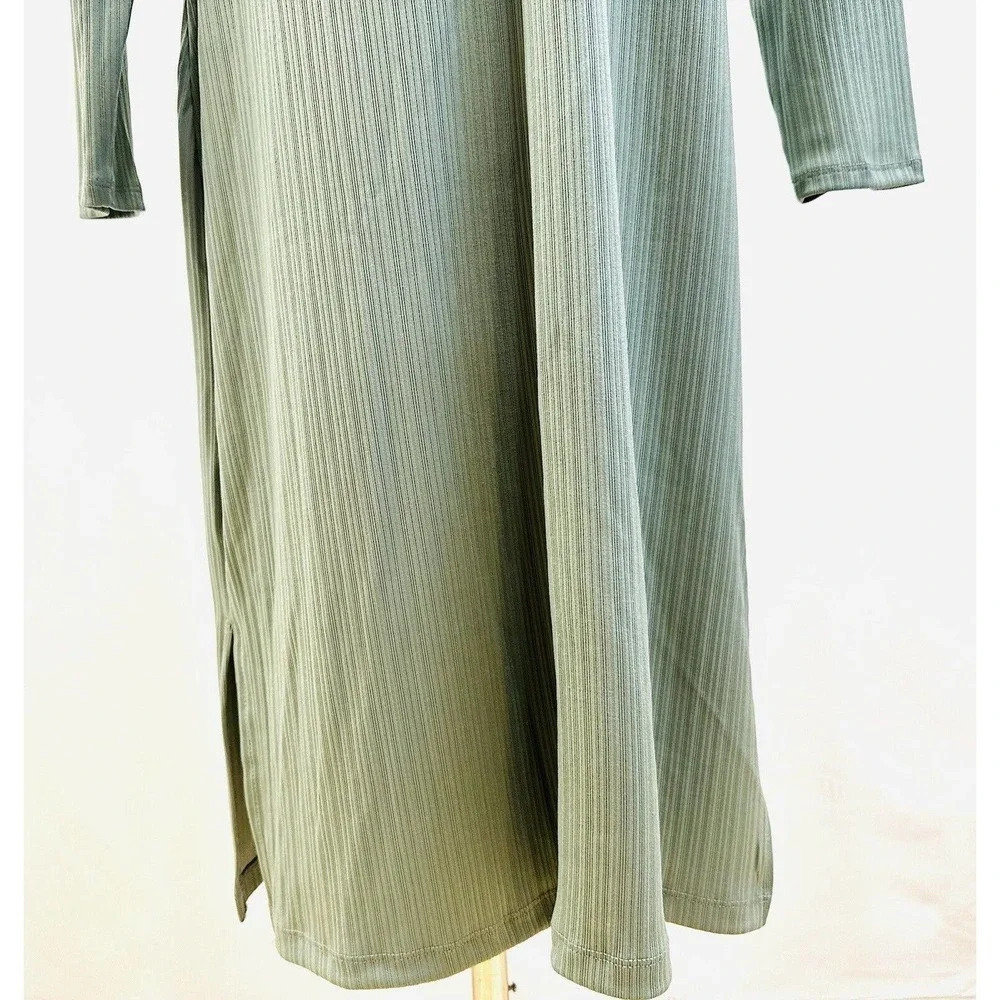 NWT NINE WEST Women Long Sleeve Pullover Round Neck Green Dress Petite Size XXL - Picture 10 of 14